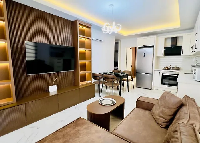 ваш уголок у моря! с 1 спальней в 600 м до пляжа клеопатры Apartmán